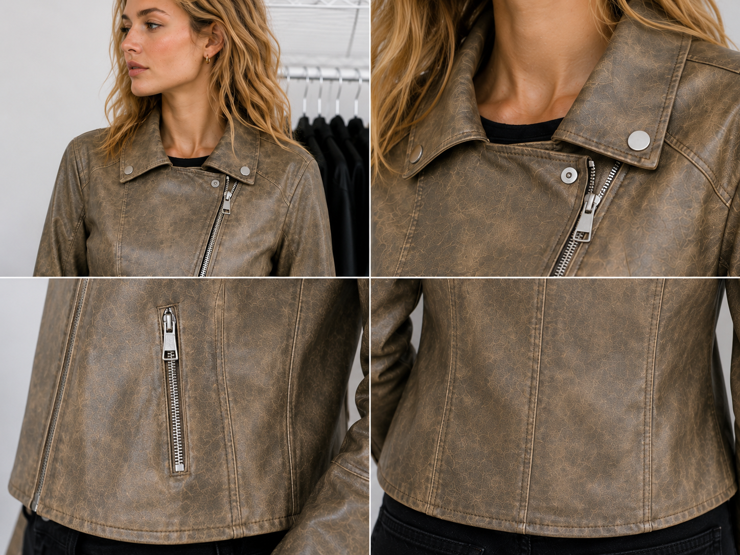Vintage Wash Moto Jacket (NTJ006)
