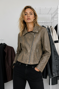 Vintage Wash Moto Jacket (NTJ006)